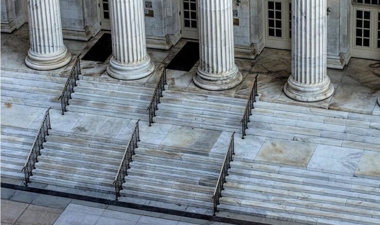 Courthouse steps